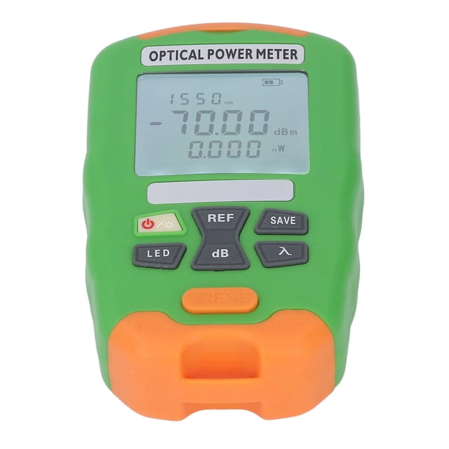 Medidor De Potencia De Fibra óptica, -70~+10dbm Apagado Automático 10 Tipos De Longitud De Onda Probador De Cable óptico De Alta Precisión Para Medir