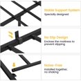 thumbnail image 6 of Hetoy Durable Double Bed Frame – 14-Inch Metal Platform Frame with Heavy-Duty Steel Slats, No Noise or Shaking, Easy Assembly, and Ample Under-Bed Storage,75.2"L*39"W*13.8"H Twin, 6 of 7