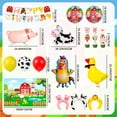 thumbnail image 5 of Farm Animal Birthday Decorations, 49pcs Farm Party Decorations - Balloons Backdrop Cupcake Toppers Head Hoop etc Birthday Decorations Supplies, 5 of 8