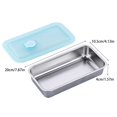thumbnail image 3 of Stainless Steel Double Compartment Snack Containers And Go Snack Container Reusable Dishwasher Double Condiment Containers With Lids Snacks Dips Takeout Travel, 3 of 4