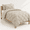 Beige-Twin XL, variant on Spa Blue King 7 Piece Pintuck Bed-in-a-Bag All-Season Bedding Set
