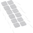 thumbnail image 1 of Electrodos de decenas: conjunto de 3 almohadillas de electrodos compatibles con dispositivos de estimulación de corriente, 5x5 cm, cada conjunto de 4 (decenas de almohadillas) Afortunado Sencillez, 1 of 4