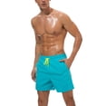 thumbnail image 1 of Men Summer Beach Casual Shorts Men's Mesh Lined Quick Dry Shorts Men's Big Size Swim Trunks Mens Casual Running Shorts Men’s Plain Summer Beach Holiday Trunks, 1 of 3