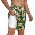 thumbnail image 3 of Goofa Sunflowers And Butterflies Printed Men's Swim Trunks Board Shorts Quick Dry Mens Swimming Trunks with Compression Liner,Breathable Fit Hawaii Beach Shorts-XX-Large, 3 of 9