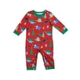 thumbnail image 4 of ZAXARRA Family Matching Pajamas Set Christmas Theme Print Tops Pants Sleepwear, 4 of 10