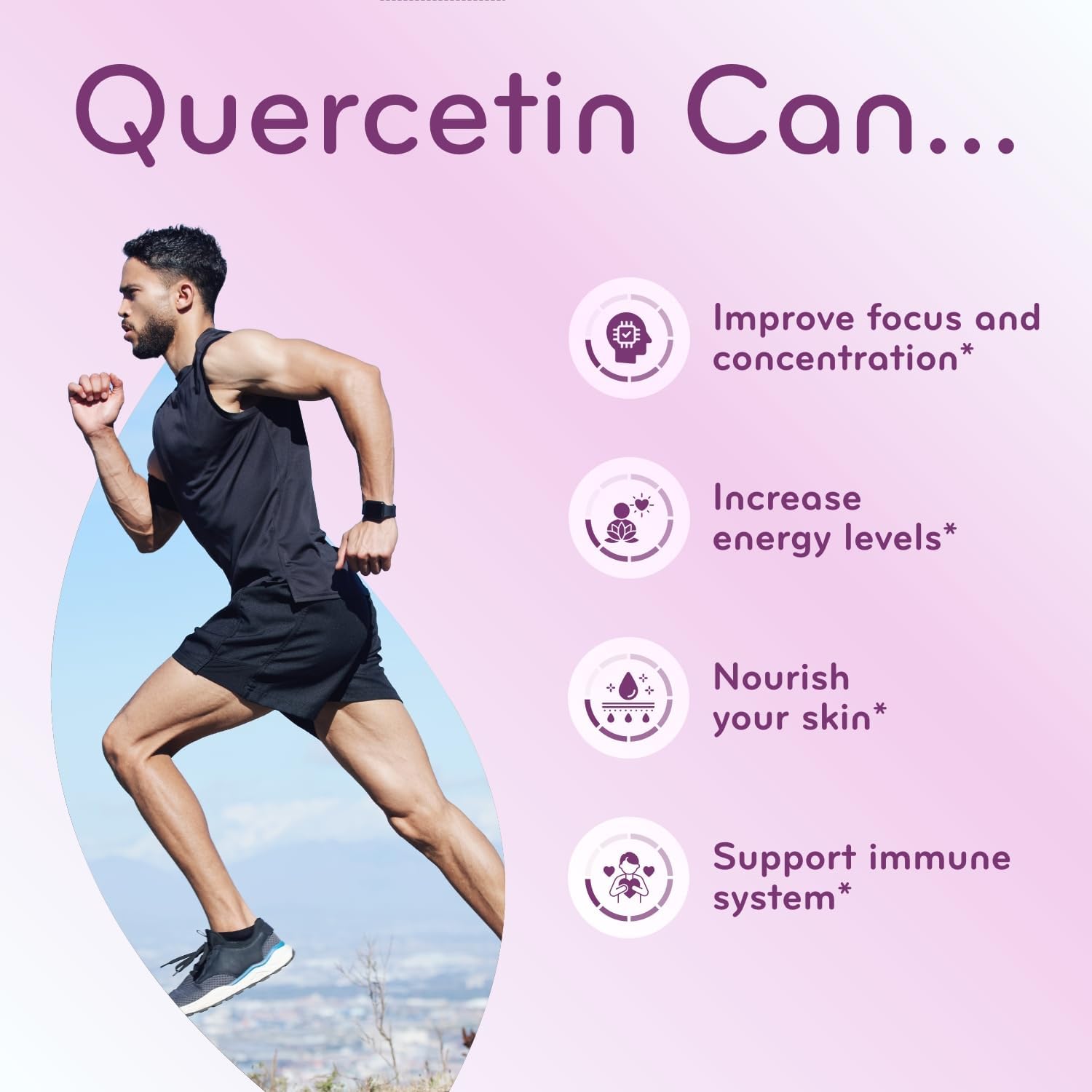 Clear Formulas Quercetin Heart & Immune Support Supplement Capsule, Unflavored, 500 mg, 200 Count