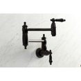 thumbnail image 3 of Kingston Brass KS3100PKL Duchess Wall Mount Pot Filler Faucet, Matte Black, 3 of 8