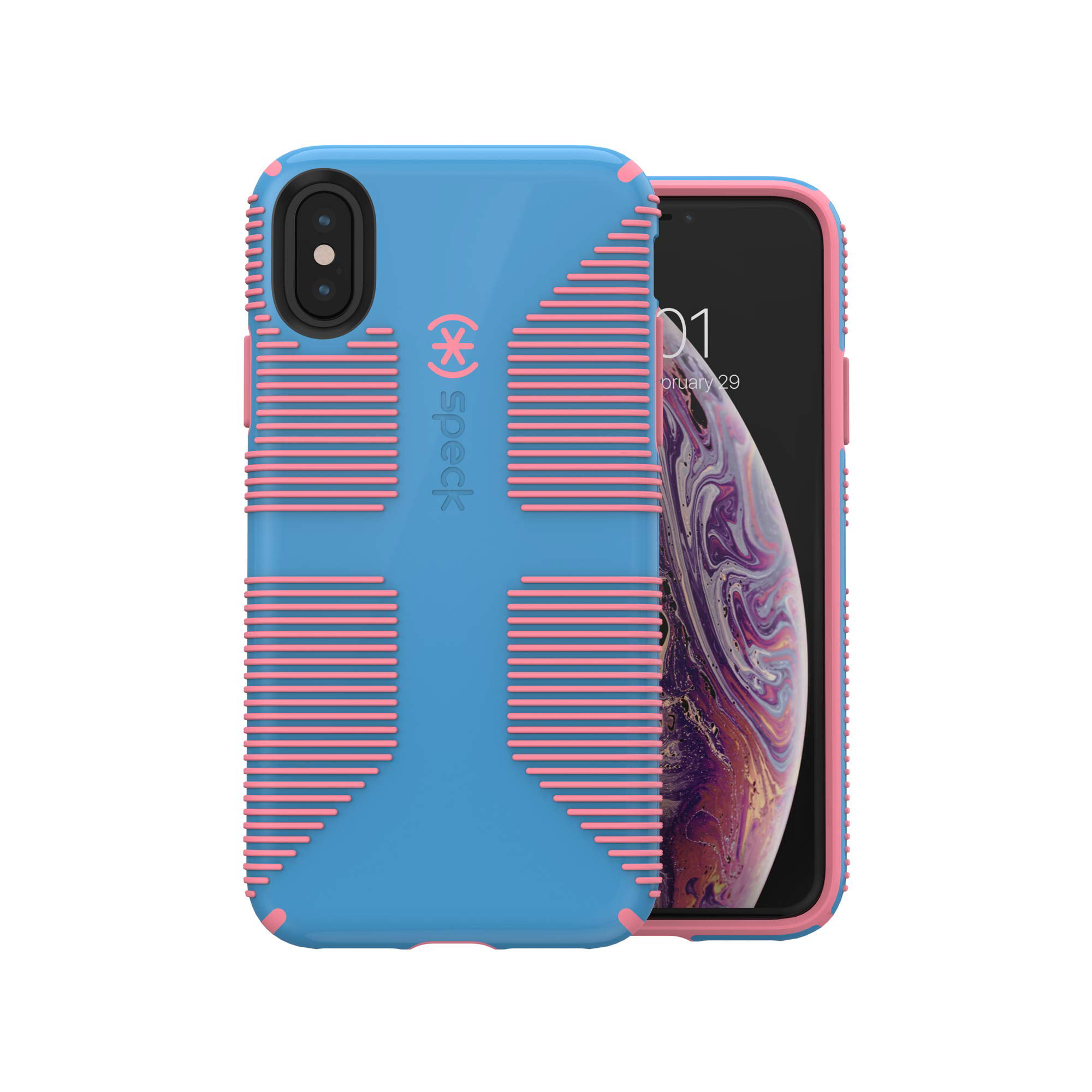 スマートフォン/携帯電話 スマートフォン本体 Speck Products iPhone Xs/iPhone X Case, CandyShell Grip, Azure 