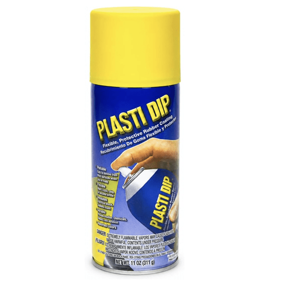 Plasti Dip Yellow 11 oz Aerosol Spray Rubber Coating, Flexible Multi-Purpose Protective Finish