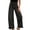 Black#01, variant on Women's High Waisted Wide Leg Jeans Ruffled Hem Front Seam Barrel Denim Pants Fashion Vacation Streetwear Coffee,S