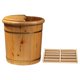 thumbnail image 5 of Baño de pies de madera, lavabo para remojo de pies, bañera para remojo de pies con rodillo de cobertura, 5 of 9