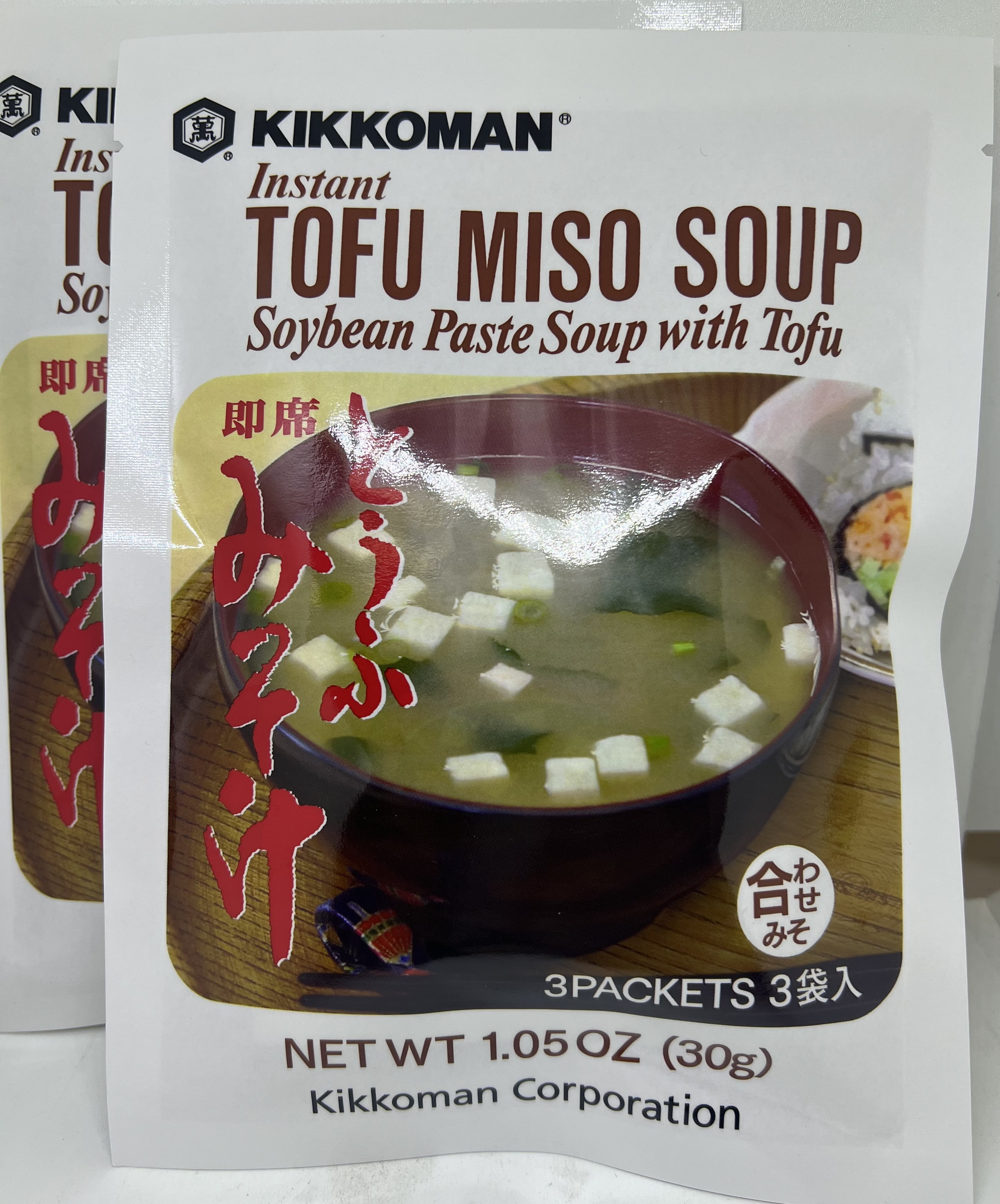 Kikkoman Tofu Miso Soup 1.05 oz 3 servings Instant Miso Soup Pack