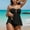 Black, variant on UTSJKR Women's Tankini Sets Two Piece Halter Cut Out Bathing Suits Backless Tummy Control Swimsuit Flowy Swimwear Beige XXL