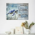 thumbnail image 4 of Sea Turtle Wall Art Turtle Pictures Wall Decor Inspirational Quotes Canvas Painting Print Ocean Artwork Modern Home Decor Framed for Living room Bedroom Bathroom Office 12"X16", 4 of 6