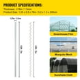 thumbnail image 2 of VEVOR Greenhouse Wiggle Wire Aluminum Alloy Spring Lock U-Channel 6.56ft 20PCS, 2 of 9