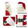 thumbnail image 6 of Men's Santa Claus Costume 11PCS. Velvet Adult Deluxe Santa Suit -L, 6 of 9