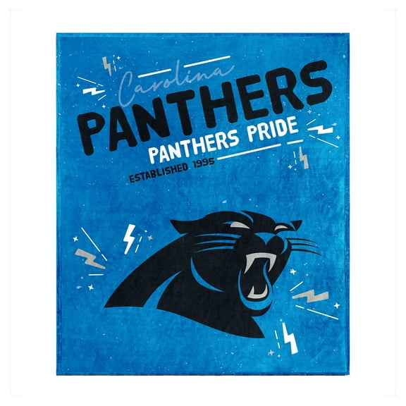Logo Brands Carolina Panthers 60" x 70" Plush Throw Blanket