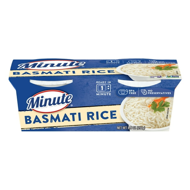 Minute Ready to Serve Basmati Rice, Quick and Easy Cups, 4.4 oz, 2 Ct ...