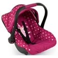 Baby Doll Deluxe Car Seat with Canopy Polka Dots