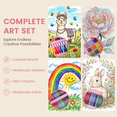 thumbnail image 6 of 217 Piece Kids Art Set, with Double Side Trifold Art Easel, Drawing & Painting Kit with Crayons, Markers, Colored Pencils, Watercolors Portable Art Supplies for Kids, 6 of 8