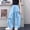 Blue, variant on HOMADLES Girls Cargo Pants Elastic Waist Parachute Baggy Bow Wide Leg Multiple Pockets Cargo Pants Black 7 T