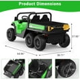 thumbnail image 3 of EAstVita Kids 24V Ride on Dump Truck, 24V Ride on Car with Remote Control, Electric Dump Bed and Extra Shovel, Ride on Tractors Car Toys, 3 of 9