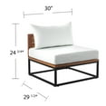 thumbnail image 3 of SEI Furniture Taradale Outdoor Coffee Table & Modular Loveseat in White Set of 2, 3 of 14