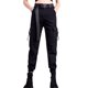 thumbnail image 3 of Gibobby Pantalones de mezclilla tipo cargo para mujer Streetwear Pantalones de mujer Pantalones de cintura harén Cargo Deporte Pantalones de trabajo sueltos de altura(Negro,M), 3 of 5