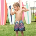 thumbnail image 4 of FORMRS Boys Swim Trunks Quick Dry Mesh Liner Boardshorts Sizes XS-XL, Psychedelic Jellyfish, 4 of 7