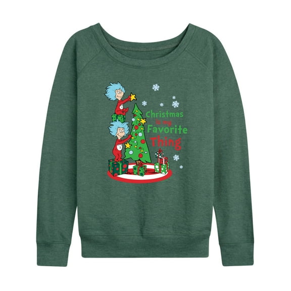 Cat in the Hat - Christmas Is A Family Thing - Women's Raglan Graphic T-Shirt