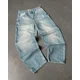 thumbnail image 3 of Nuevos pantalones vaqueros Retro Southpole con calavera y marca de agua, pantalones vaqueros sueltos Y2K para hombres y mujeres, pantalones góticos de Hip Hop para monopatín, ropa de calle, 3 of 5
