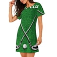 thumbnail image 2 of Vsdgher Chemise de Nuit à Manches Courtes pour Femmes, Motif Club de Golf, Col Rond, Mignonne, Confortable, 2 of 6