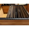 thumbnail image 3 of PVC Hanging File Rail for 1/2 Drawer Sides 2 Feet Long Black (Sold in Pairs), 3 of 5