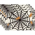 thumbnail image 2 of Juego de 4 manteles individuales con diseño de telaraña, manteles individuales de Halloween para decoración de comedor, 2 of 5