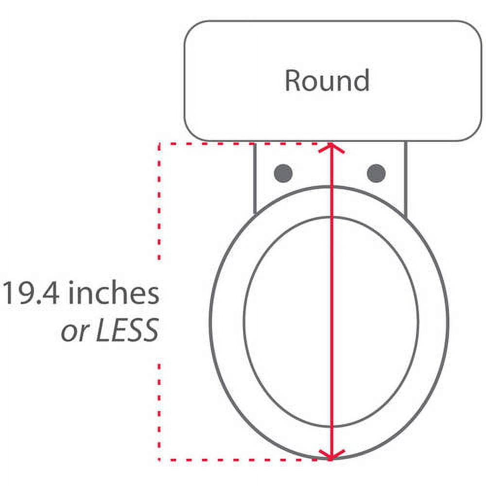 Lotus ATS-908 Round Smart Toilet Seat Bidet, White