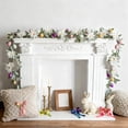 thumbnail image 3 of 6ft Easter Garland with Faux Greenery & 12 Hanging Easter Eggs - Premium Spring Garland for Indoor Outdoor Easter Party Decorations, Mantel, Staircase, Fence, Home Decor by PALIFEUR, 3 of 11