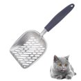 thumbnail image 1 of Jumbo Cat Litter Scoop, All Metal End-to-End with Solid Core, Sifter with Deep Shovel, 1 of 8