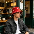 thumbnail image 5 of 2026 New National Flag Bucket Hat, Unisex Breathable Sun Protection Hat, Packable Wide Brim Fisherman Cap for Soccer Fans Outdoor Hiking Travel, 5 of 6