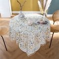 thumbnail image 5 of Cotton Linen Table Cloth Stripe Tassel Rectangle Tablecloth Dust-Proof Table Cover for Kitchen Dinning Tabletop Decoration, 5 of 5