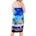 thumbnail image 3 of HAPPY BAY Women's Skirt Swim Cover up Cover-up Bikini Sarong Coverups Beach Wraps Summer Long Pareos Vacation Beachwear for Women One Size Cobalt_G365, 3 of 5