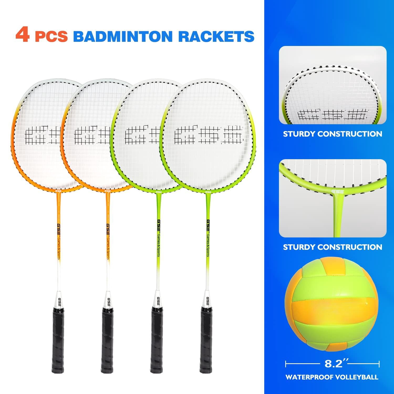 Outdoor Yard Net Game Set For Backyards  Parks Beach Lawn. Volleyball Badminton Or Combo Available