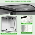 thumbnail image 6 of Costway 5x5 Grow Tent, 60''x60''x80'' High Reflective Mylar w/Observation Window Grey, 6 of 9