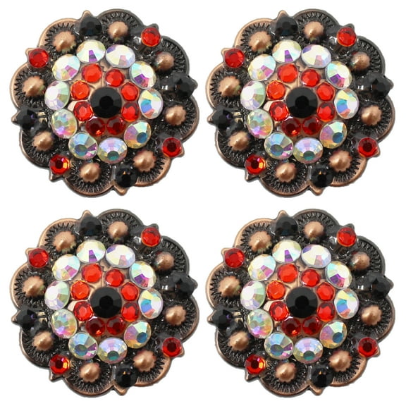 4 Conchos Rhinestone Horse Saddle Western Bridle  Co183