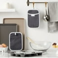 thumbnail image 2 of KitchenAid Asteroid Pot Holder 2-Pack Set, Charcoal Grey, 7" x 10", 2 of 6