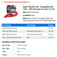 thumbnail image 2 of Spark Plug Wire Set - Compatible with 1992 - 1996 Chevy Corvette 5.7L V8 1993 1994 1995, 2 of 5