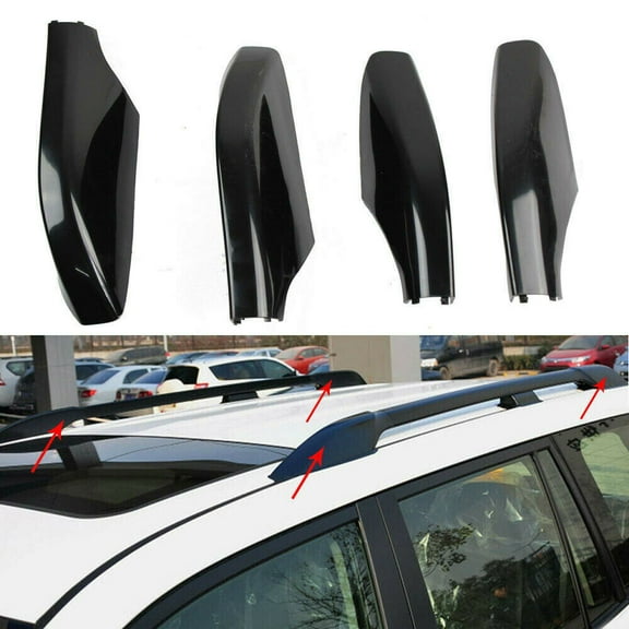 4pcs Roof Rack Rail End Cover Shell for Toyota Prado FJ120 2003 2004 2005 2006 2007 2008 2009