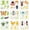 Animals, variant on 9PCS Animal Growth Painting Stencil 7.8x7.8inch Reusable Animal Growth Cycle Stencil Frog Ladybug Stag Beetle Butterfly Bee Dragonfly Turtle Chicken Ant Pattern Animal Theme Template