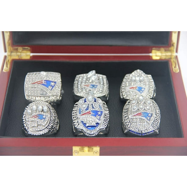 Todos los 6 veces New E ngland Tom Championship Patriots Brady Rings Set con caja de regalos para mujeres hombres ninos ninos padres MFZFUKR XMWJ265 1 Bodega Aurrera en linea