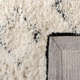 thumbnail image 6 of SAFAVIEH Casablanca Daithi Geometric Wool Shag Runner Rug, Ivory/Black, 2'3" x 8', 6 of 7