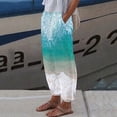 thumbnail image 2 of Pantalones de mujer de longitud completa Verano Casual Cómodo Bolsillo suelto Estampado floral Pantalones Pantalones Odeerbi ODB-2, 2 of 4